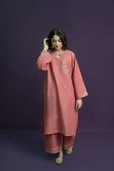 2PC EMBROIDERED DHANAK DRESS PQ- 424