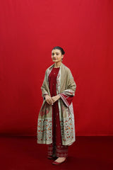 ELKA DHANAK EMROIDED DRESS PQ-762