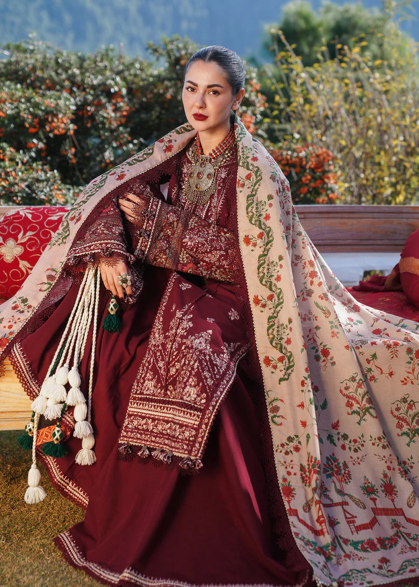 DHANAK 3PC EMBROIDED DRESS PQ-705