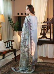 DHANAK 3PC CHIKENKARI EMBROIDERED DRESSM PQ-735
