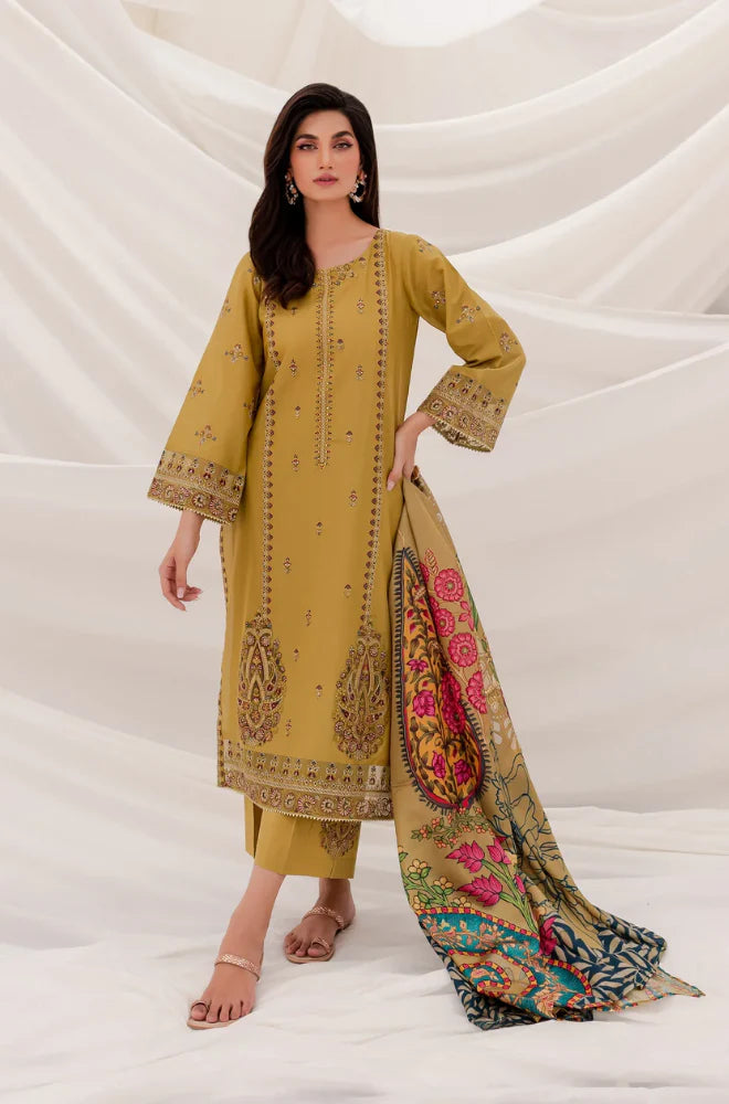 3PC DHANAK EMBROIDERED PQ-48