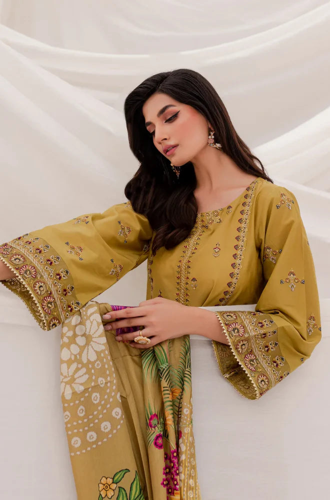 3PC DHANAK EMBROIDERED PQ-48