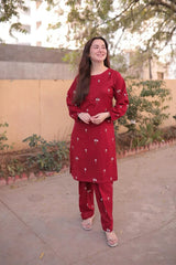 2PC LAWN EMBROIDERED PQ-111