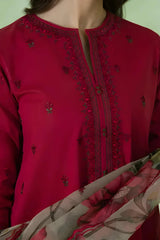 3PC DHANAK EMBROIDERED PQ-50