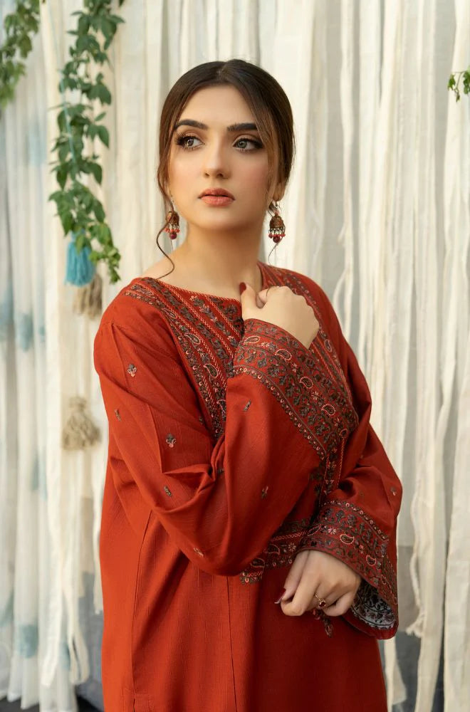 3PC DHANAK EMBROIDERED PQ-316