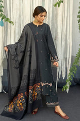 DHANAK 3PC EMBROIDERED DHANAK DRESS PQ-761