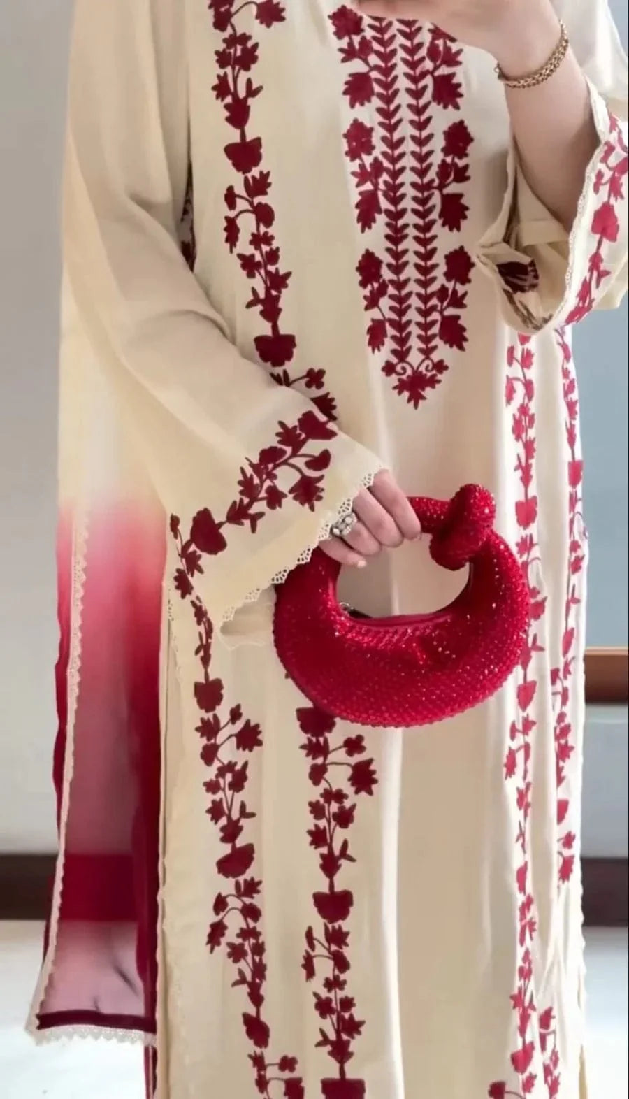 3 PC EMBROIDERED DHANAK PQ-773