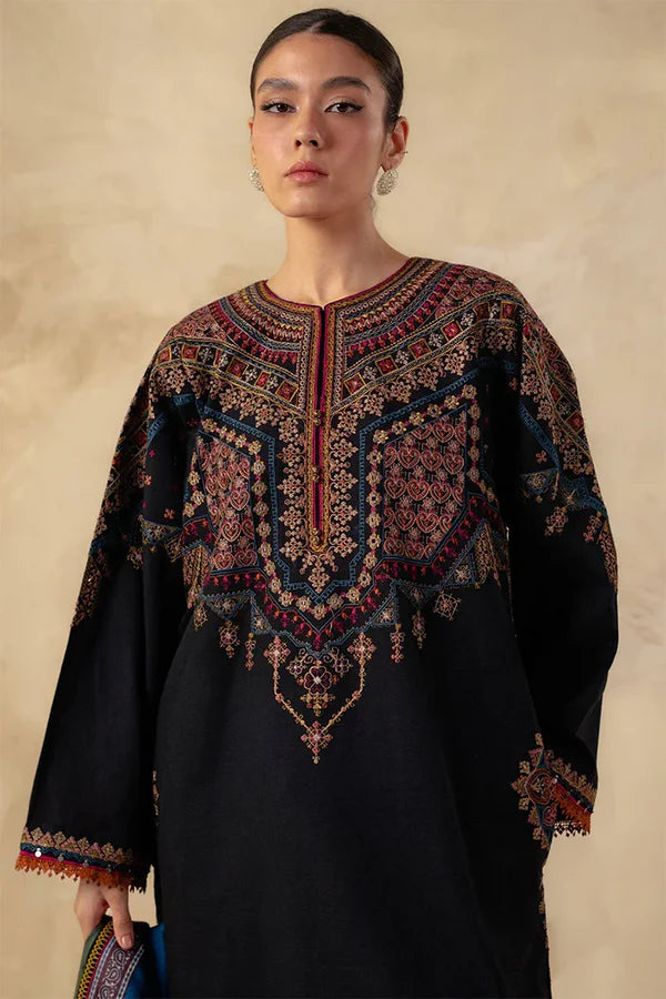 3PC DHANAK EMBROIDERED PQ-143