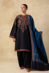 3PC DHANAK EMBROIDERED PQ-143