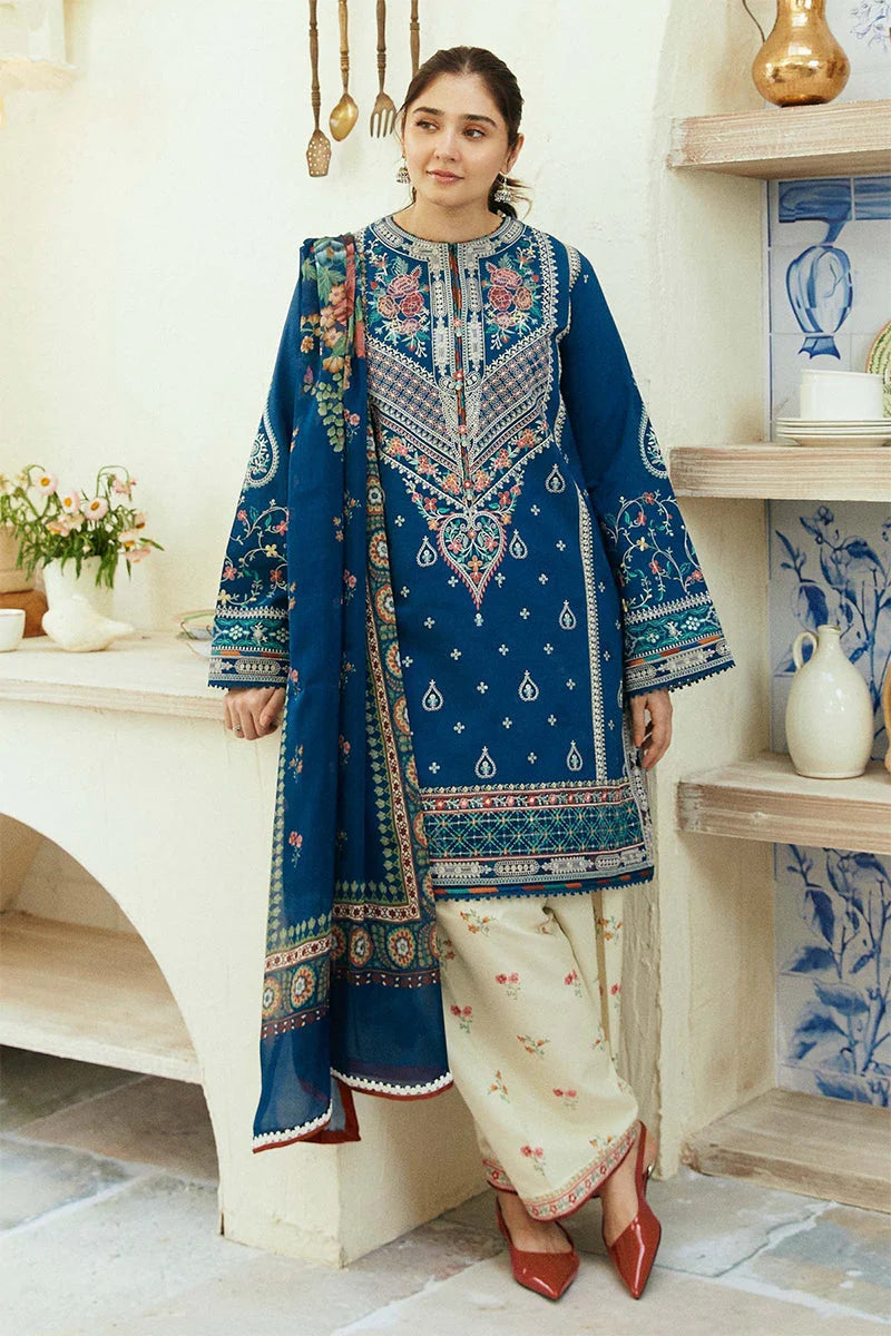 3PC DHANAK EMBROIDERED PQ-131