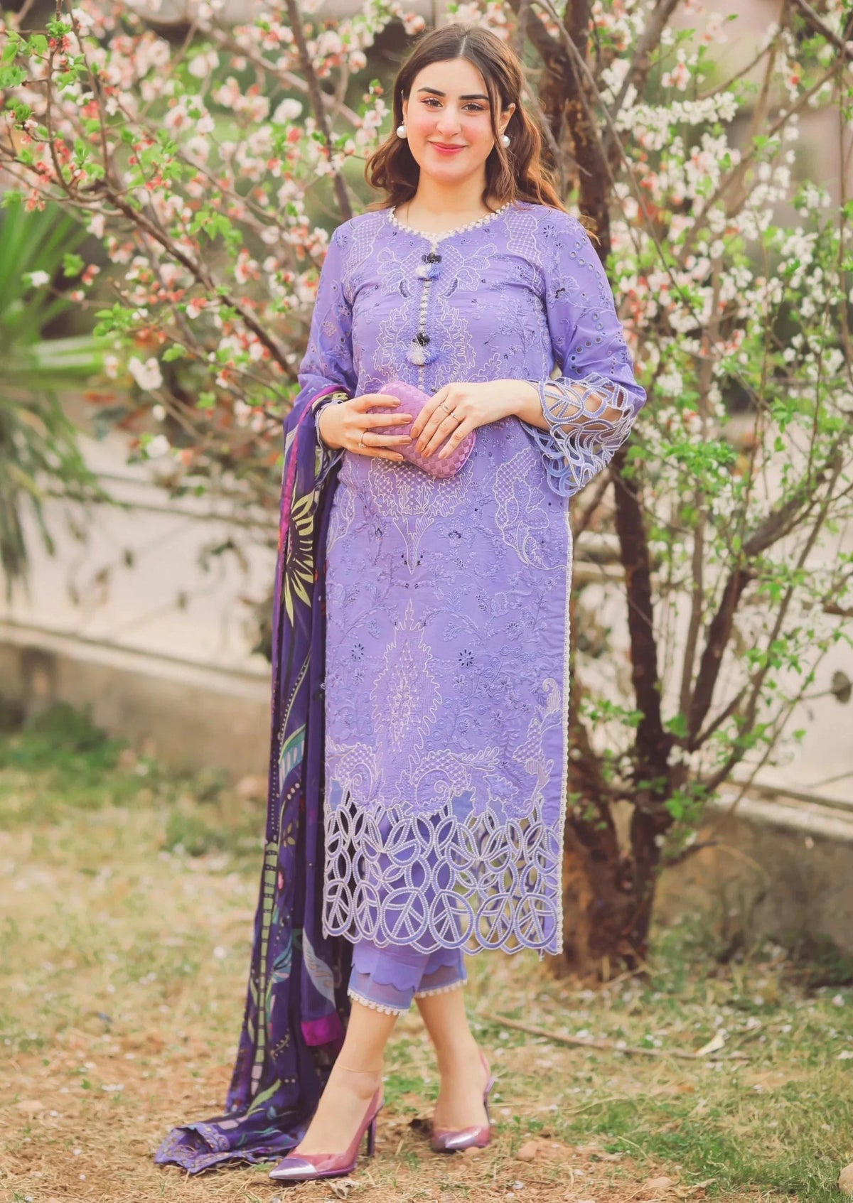 3PC DHANAK EMBROIDERED PQ-94