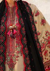 3PC EMBROIDERED DHANAK DRESS PQ- 359