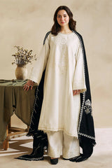 3PC DHANAK EMBROIDERED PQ-80W