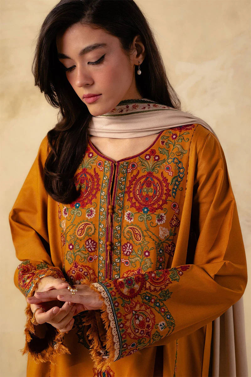 3PC DHANAK EMBROIDERED PQ-78M