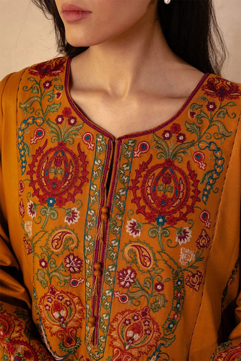 3PC DHANAK EMBROIDERED PQ-78M