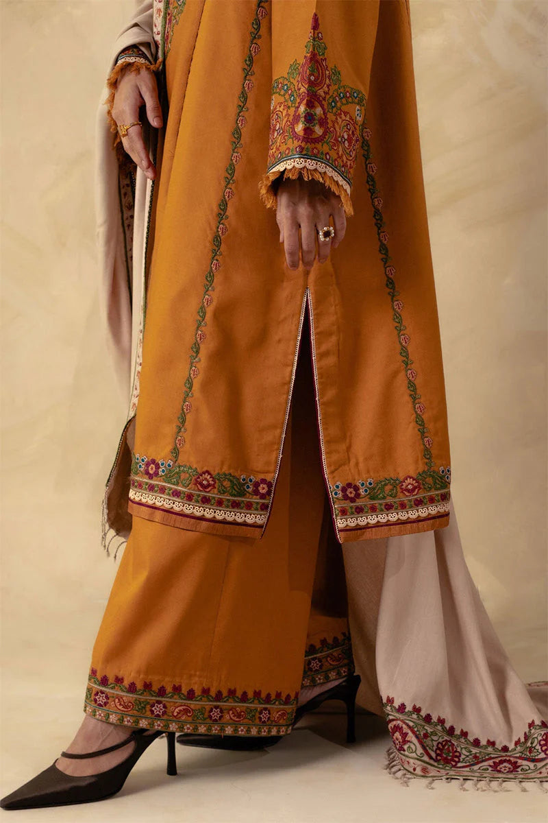 3PC DHANAK EMBROIDERED PQ-78M