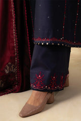 3PC DHANAK EMBROIDERED PQ-80B